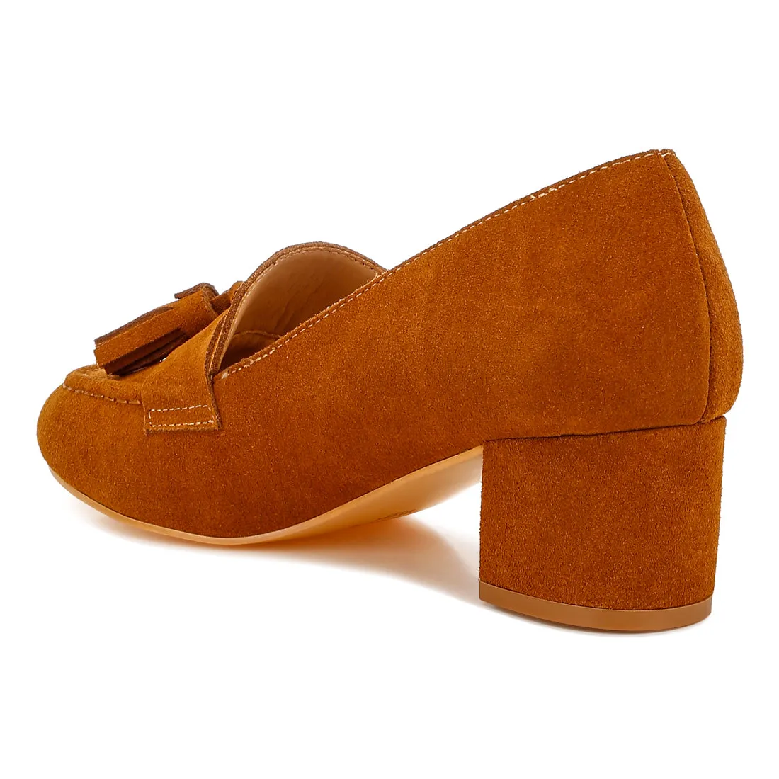 Suede Tassel Loafers