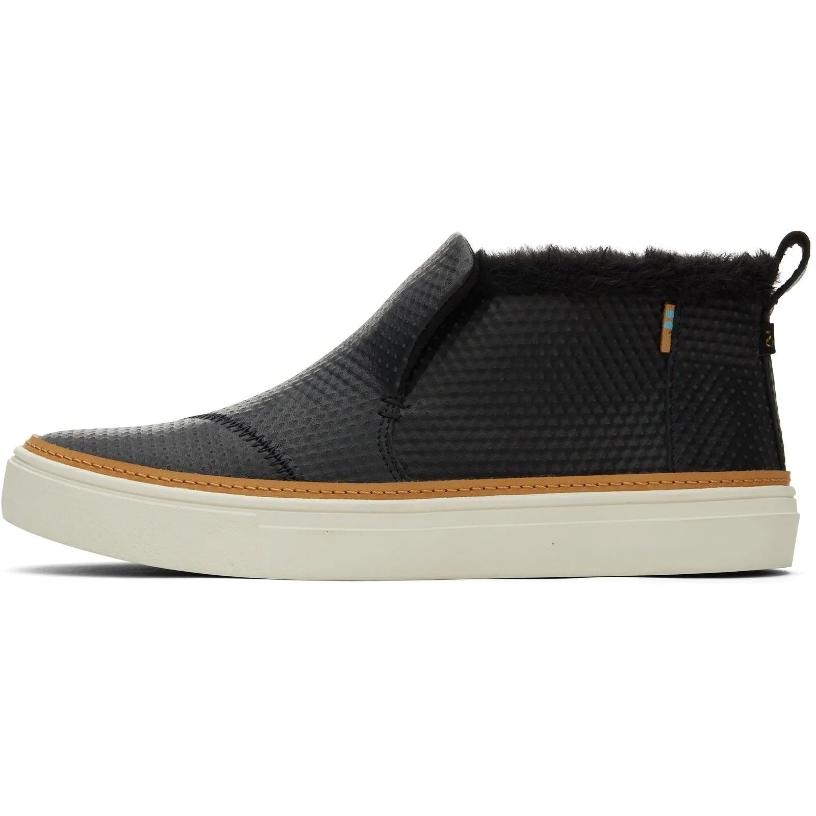 TOMS Paxton Black 90% Cow Leather 10% Synthetic  Female Ladies Ankle Boots
