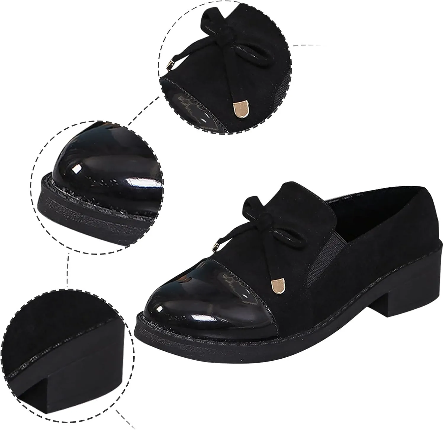 Womens Shoes Dressy Casual Chunky Penny Loafer Slip On Work Shoes Comfort Business Shoes Platform Lug Sole Loafers