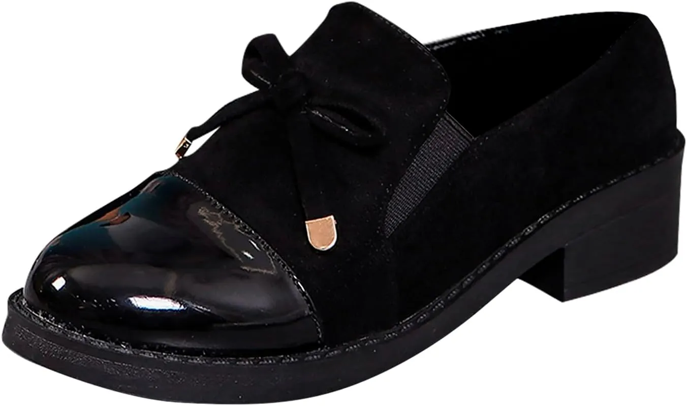 Womens Shoes Dressy Casual Chunky Penny Loafer Slip On Work Shoes Comfort Business Shoes Platform Lug Sole Loafers